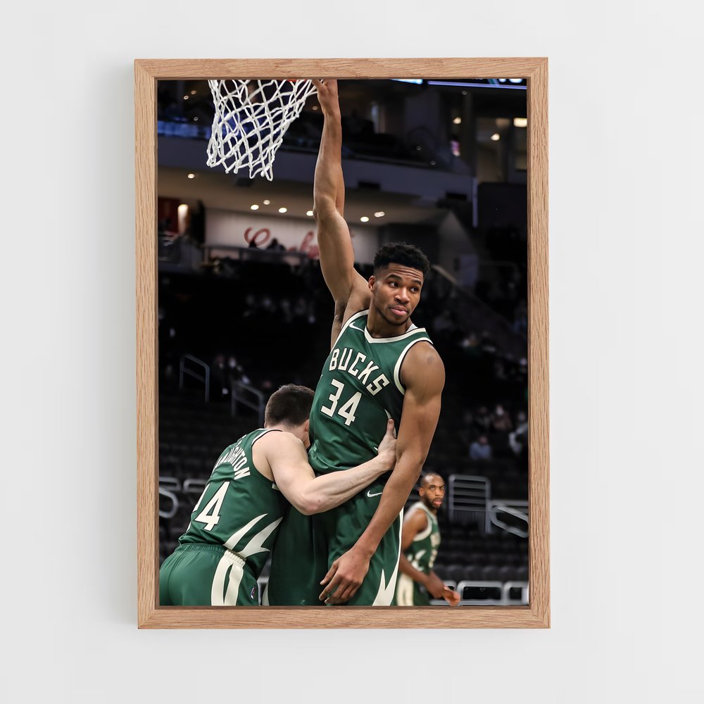 Poster Milwaukee bucks Envolée – affiche Basketball (vue 4)